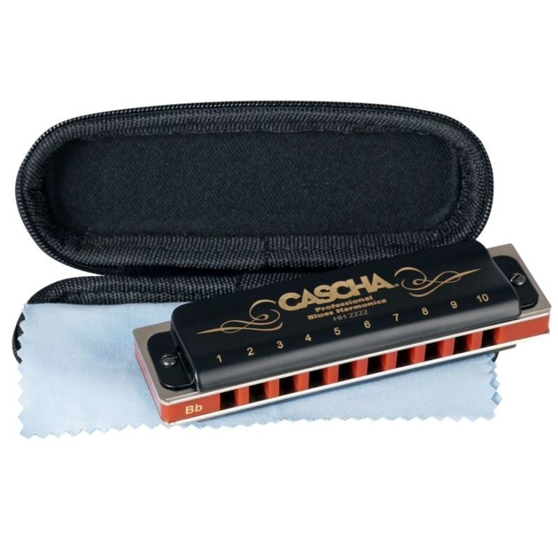 Cascha Professional Blues Series Harmonica - HH 2222 Bb-dur.