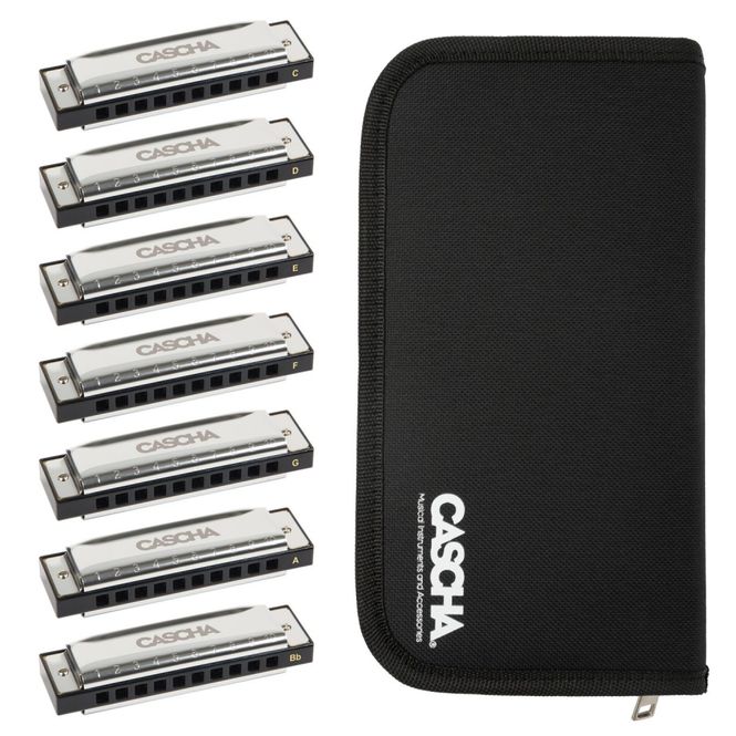 Hovedbilde Cascha Blues Series Harmonica Set - HH 2223.