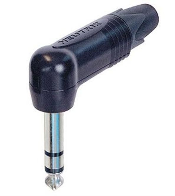 Hovedbilde Neutrik NP3RX-BAG jack plugg Han 3P Vinkel Sort