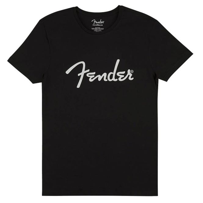 Hovedbilde Fender  T-Shirts spaghetti logo men's tee, black, ...