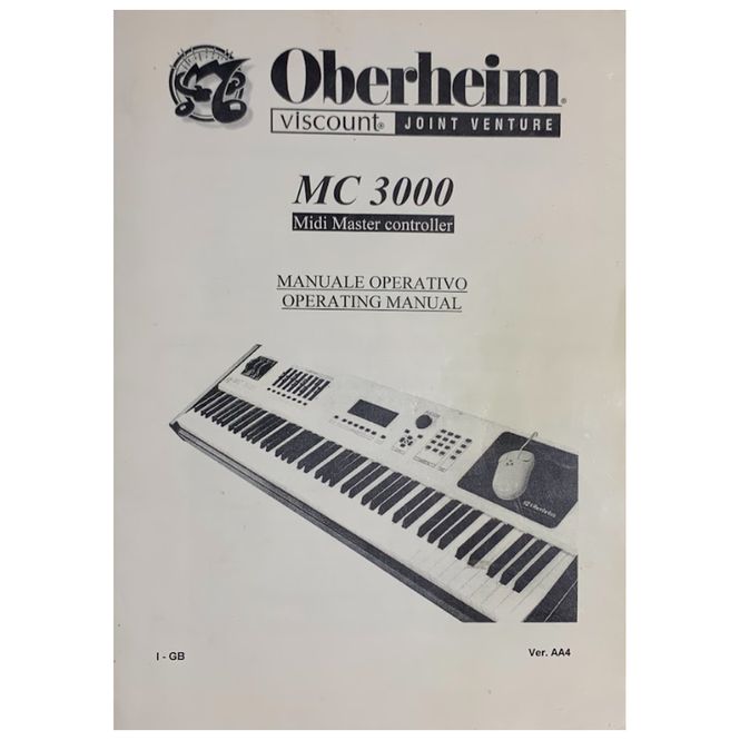 Hovedbilde Fysisk Operating Manual for Oberheim MC 3000