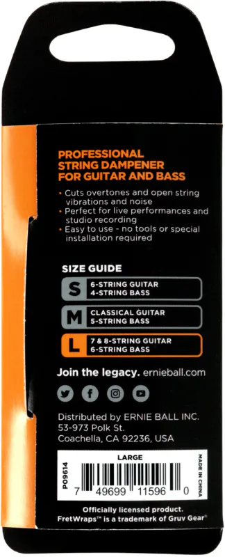 Ernie Ball 9614 Fretwrap Large