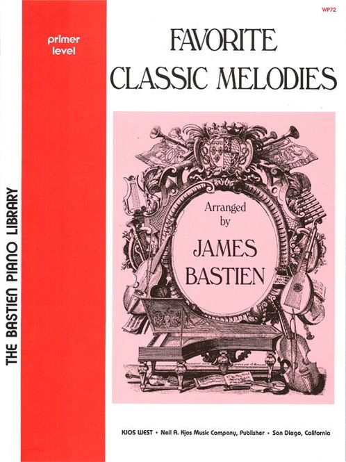 Hovedbilde FAVORITE CLASSIC MELODIES-JAMES BASTIEN PRIMER