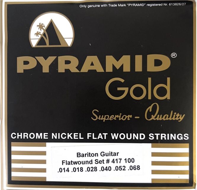 Hovedbilde Pyramid 417.100 Gold Baritone Flatwound sett ...