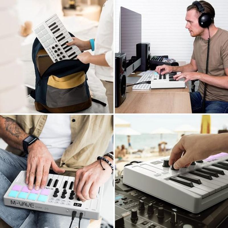 M-vave SMK-25 bluetooth midi-keyboard