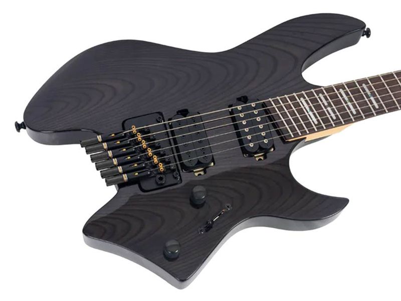 Sire X6H6/TBK alder+ash veneer electric guitar transparent black, with gigbag