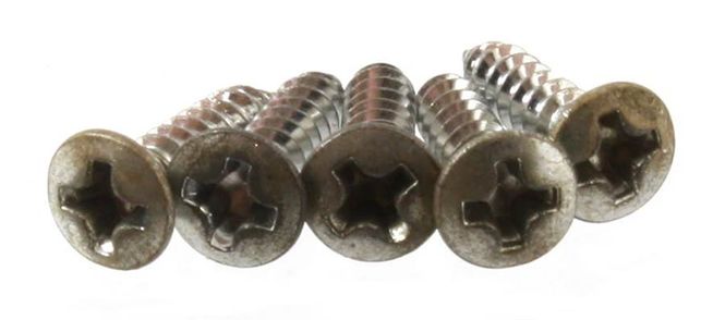 Hovedbilde Allparts Plekterbrett Skruer Aldret Nikkel 20-pk