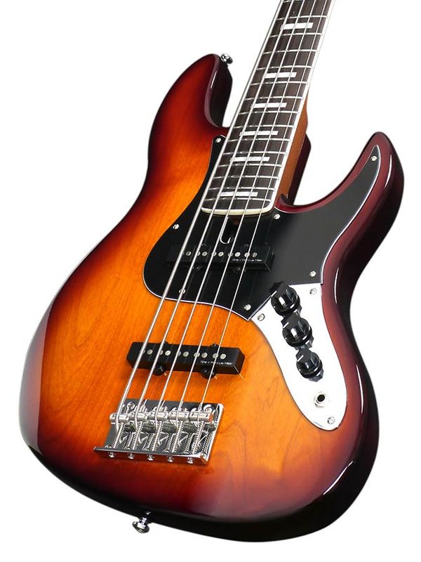 Sire V5.24 A5/TS Marcus Miller alder 24 fret 5-string passive bass guitar tobacco sunburst