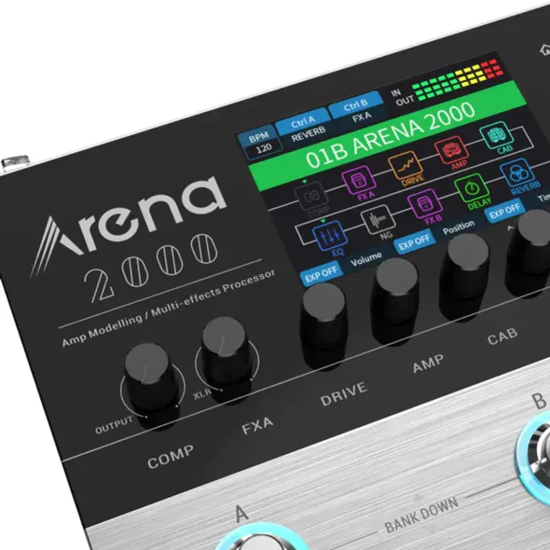 Donner Arena 2000 gitar-multieffekt-pedalboard  