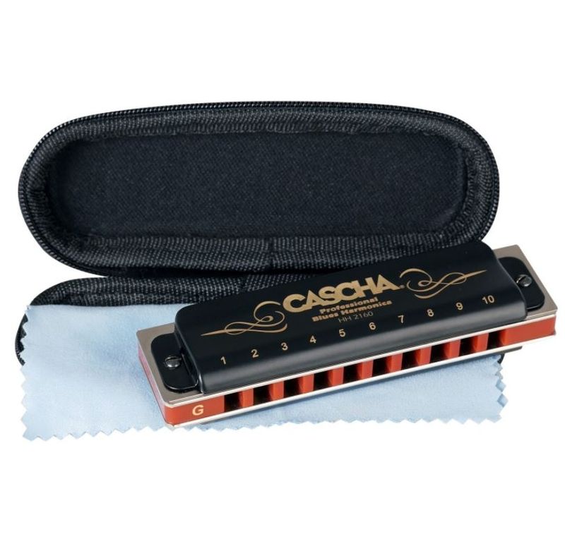 Cascha Professional Blues Series Harmonica - HH 2160 G-dur.