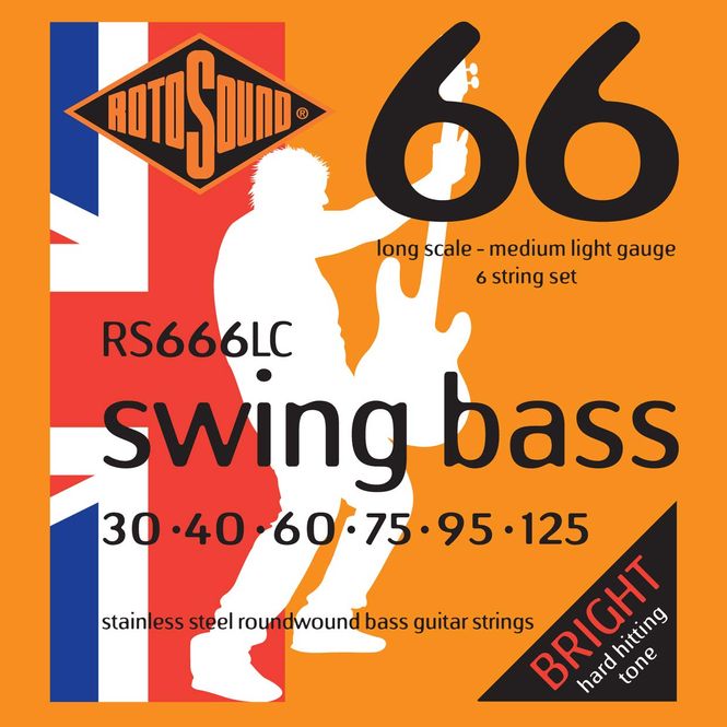 Hovedbilde Rotosound BASS (RS666LC) STAINLESS STEEL 6 STRING 30 40 60 75 95