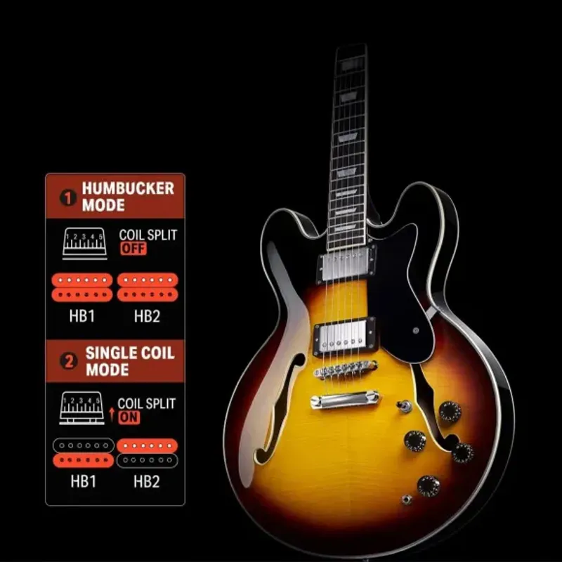 Donner DJP-1000S el-gitar sunburst