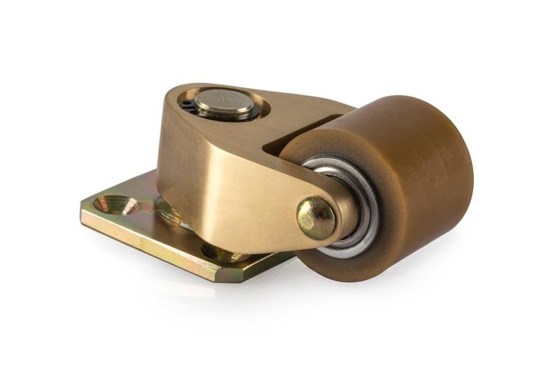 HED Pianohjul 30 mm - Messing med PU hjul
