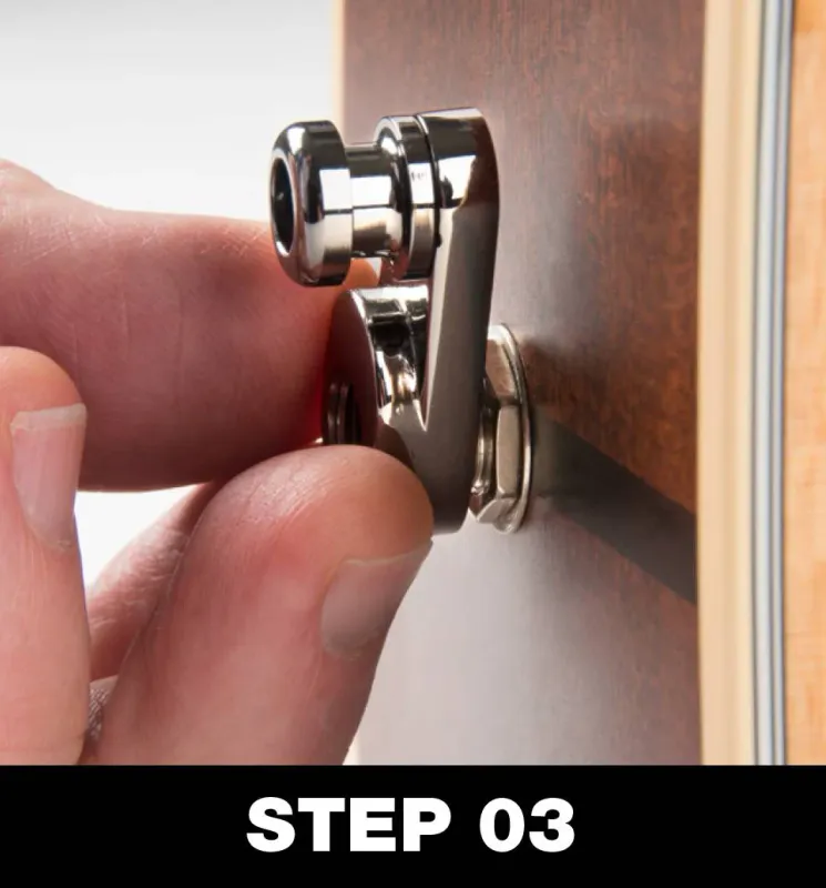 MusicNomad MN271 Acoustilok Metric Jack Adapter for Strap Locks til end pin jack med mm-gjenger