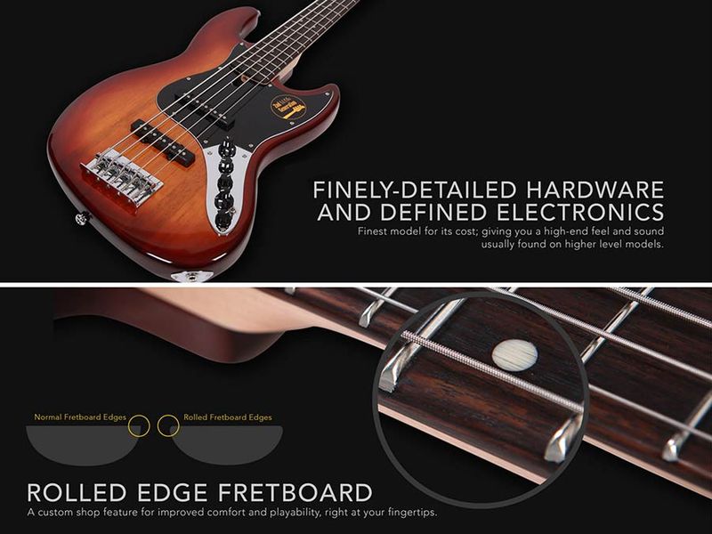 Sire V3+ 5/ORG Marcus Miller 5-string active bass guitar orange