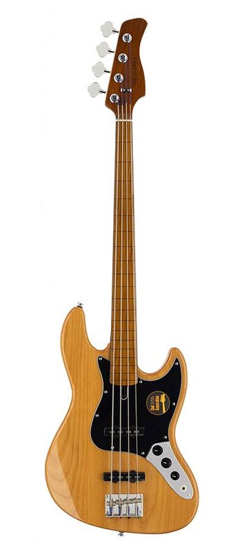 Sire V5 A4F/NT Marcus Miller fretless alder 4-string passive bass guitar natural
