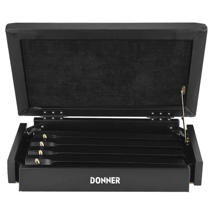 Donner Bench pianokrakk black 