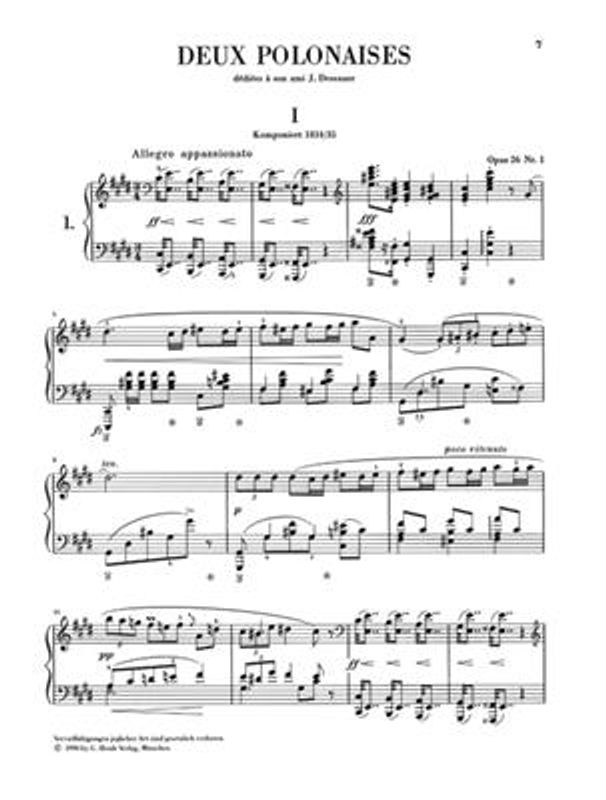 Polonaises - Solo Piano Frederick Chopin