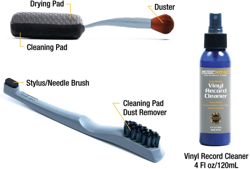 MusicNomad MN890 6'n1 Vinyl Record Clean Kit