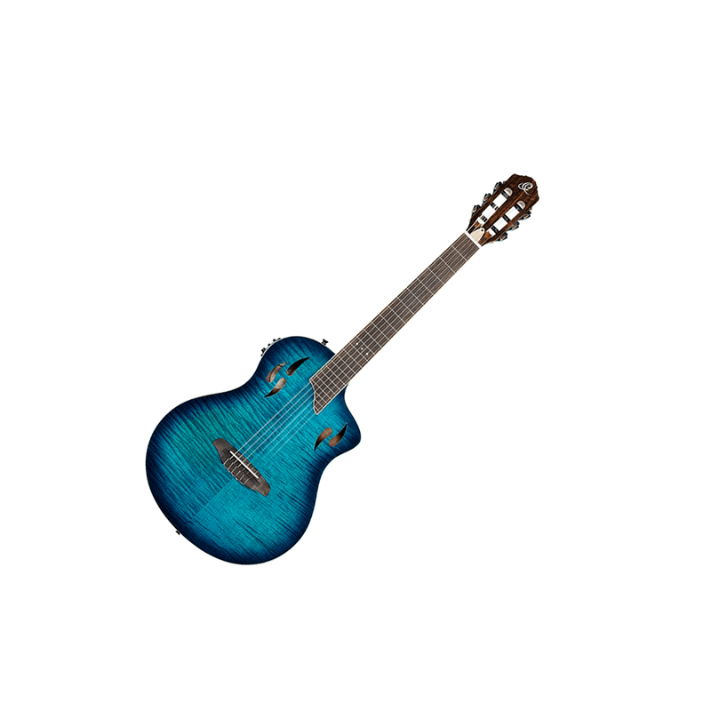 Ortega TourPlayer Series RTPDLX-FMA Gloss Blue