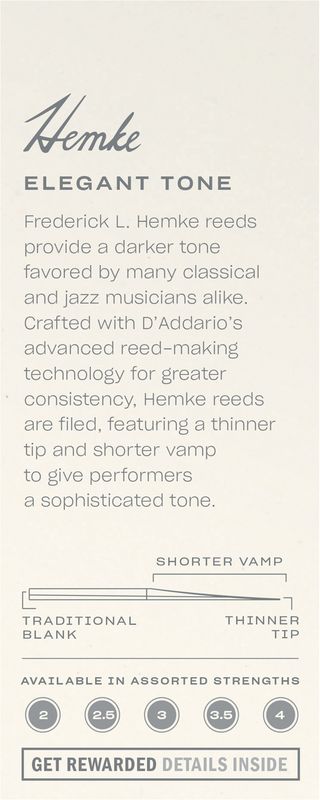 Daddario Hemke RHKP5TSX400 Tenor-sax 5p 4.0 Fliser