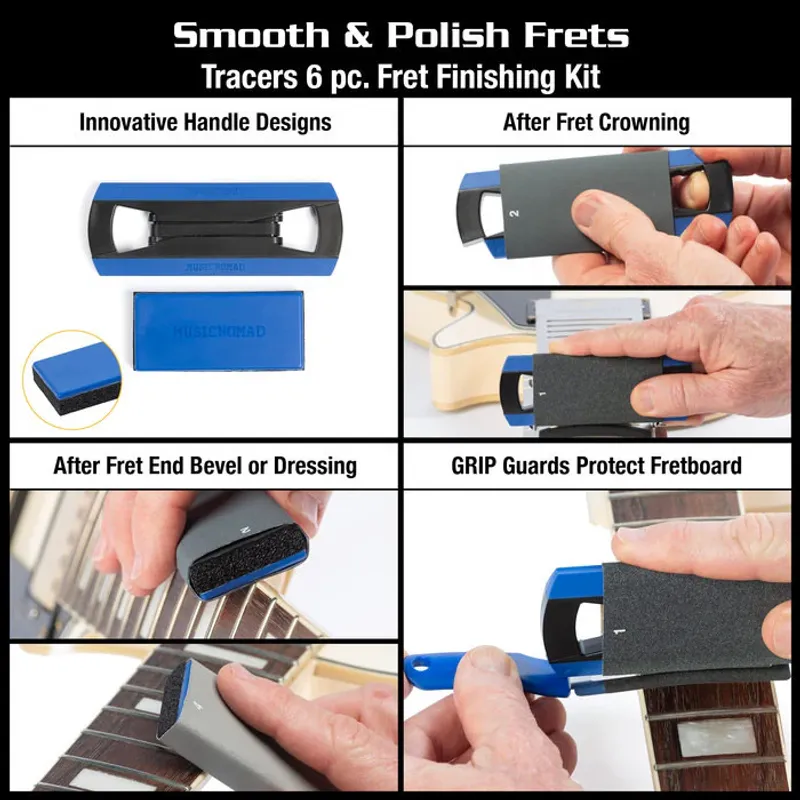 MusicNomad MN880 Premium Guitar Tech Fret Tool Set - 18 deler