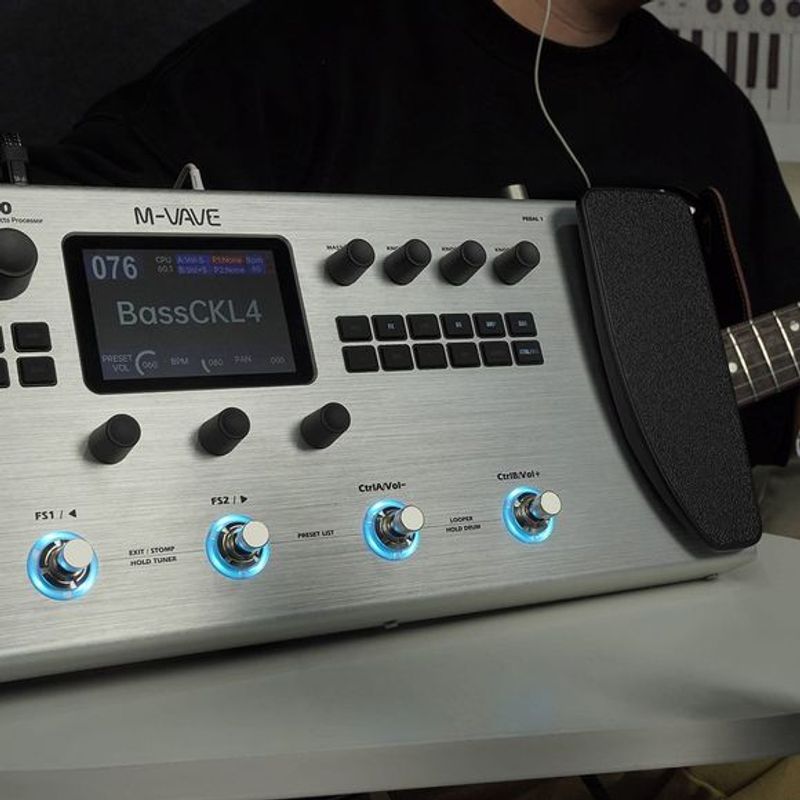 M-vave MK-300 gitar-multieffekt-pedalbrett