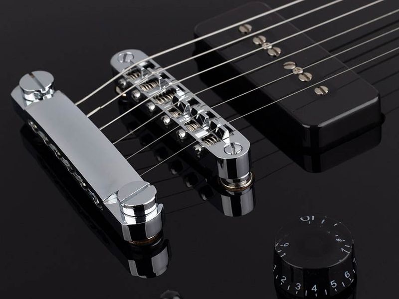 SX EE3J-BK LP Junior style electric guitar