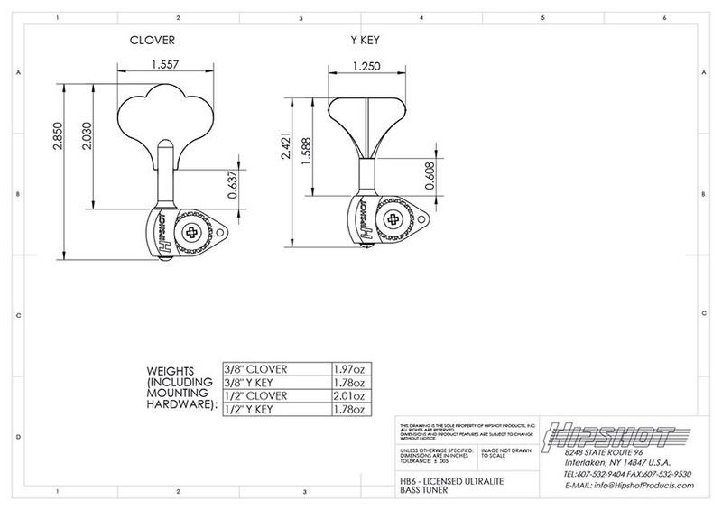 Hipshot HS0670KCT HB6 3/8