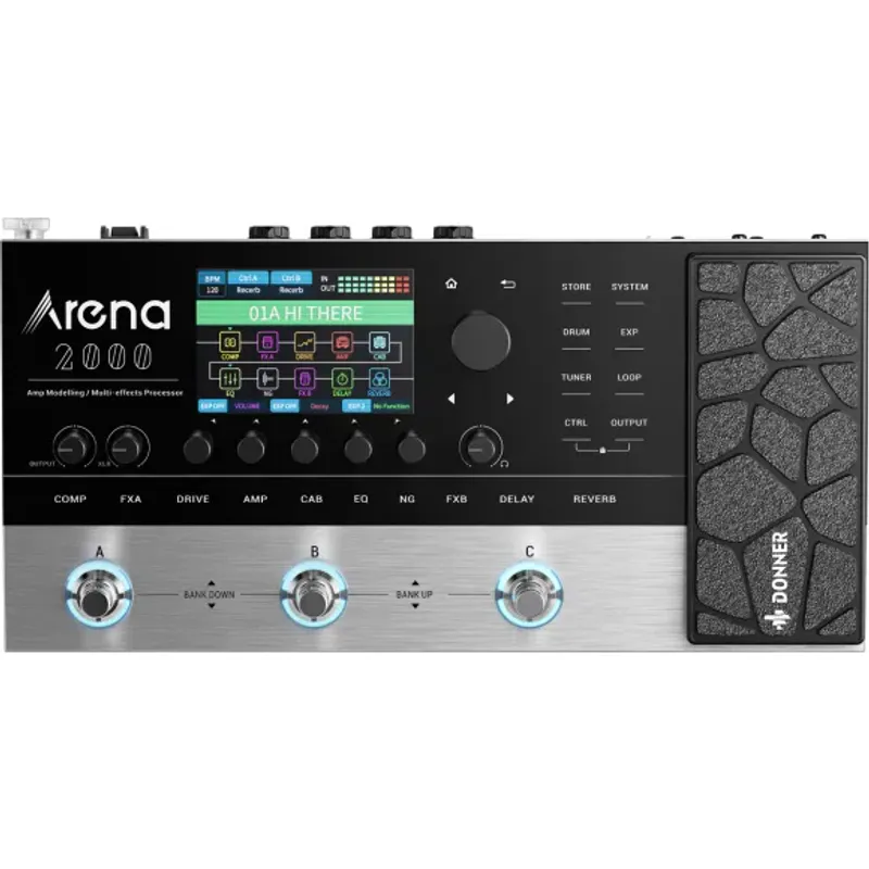 Donner Arena 2000 gitar-multieffekt-pedalboard  