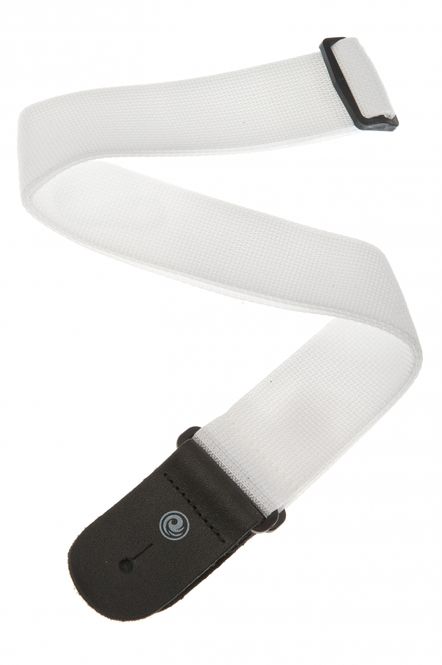 Hovedbilde D'Addario PWS108 Axelband 50 mm Poly-Pro - White