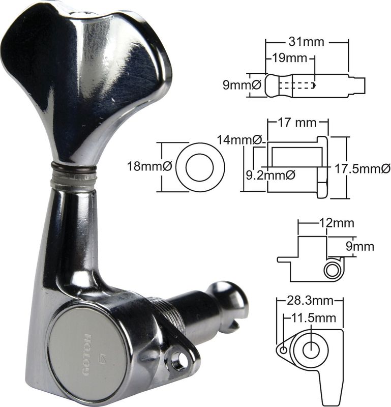 Gotoh GB707C 2L2R Bass Stemmeskruer